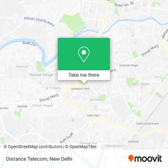 Distance Telecom map