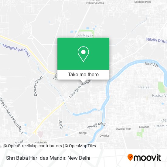 Shri Baba Hari das Mandir map