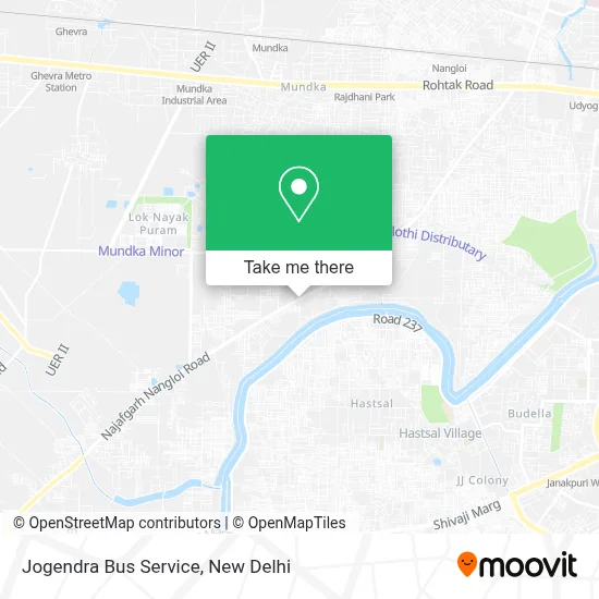 Jogendra Bus Service map