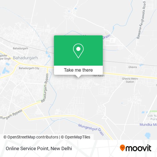 Online Service Point map