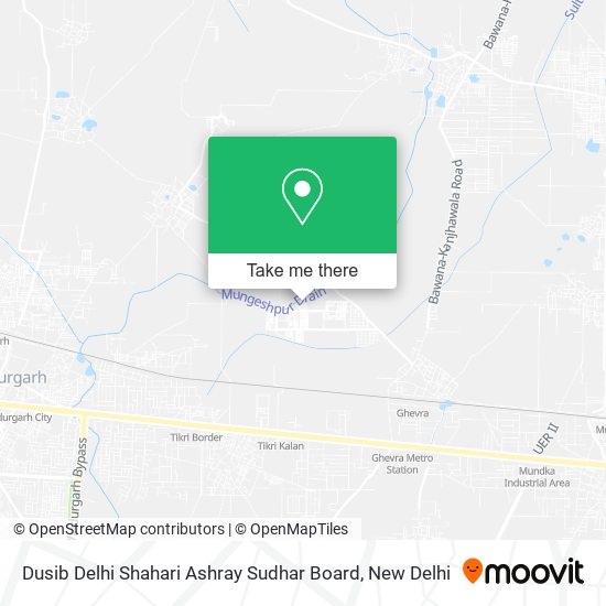 Dusib Delhi Shahari Ashray Sudhar Board map