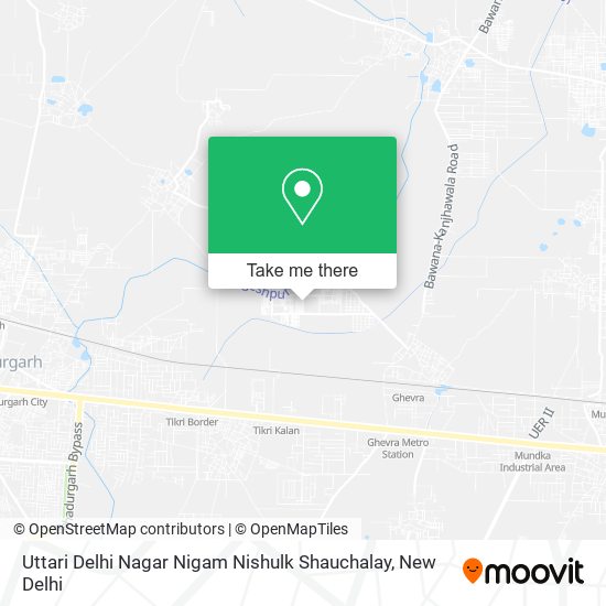 Uttari Delhi Nagar Nigam Nishulk Shauchalay map