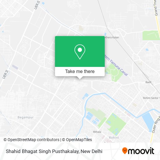 Shahid Bhagat Singh Pusthakalay map
