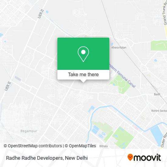 Radhe Radhe Developers map