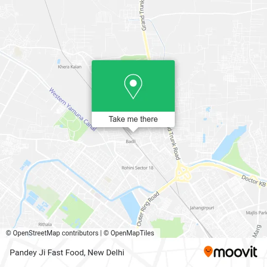 Pandey Ji Fast Food map