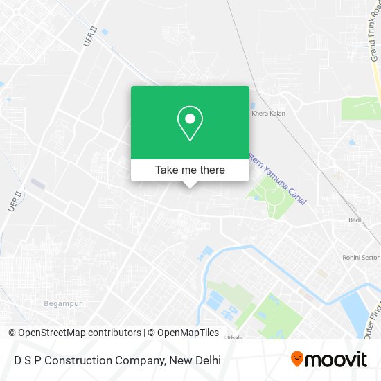 D S P Construction Company map