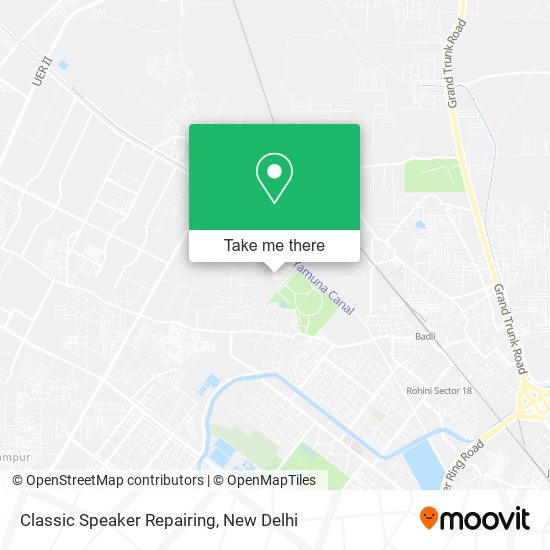 Classic Speaker Repairing map