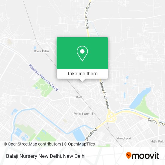 Balaji Nursery New Delhi map