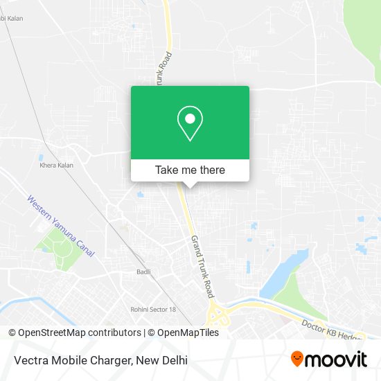 Vectra Mobile Charger map