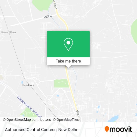 Authorised Central Canteen map