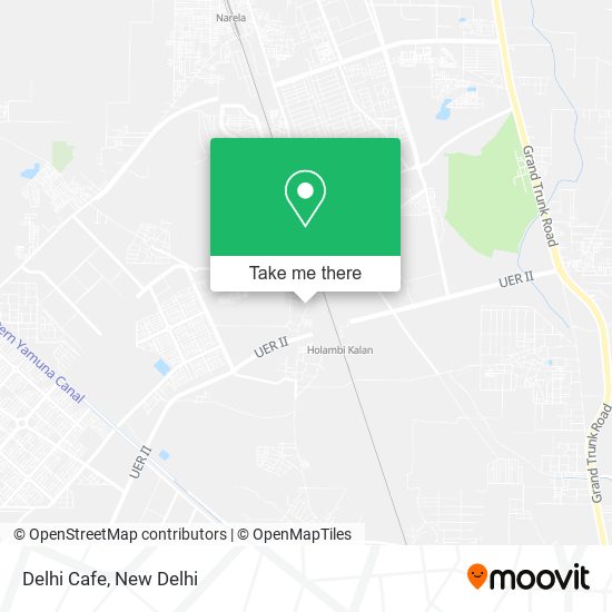 Delhi Cafe map