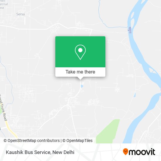 Kaushik Bus Service map