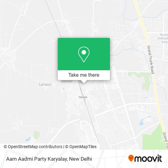 Aam Aadmi Party Karyalay map