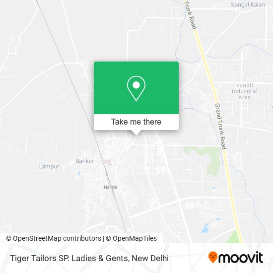 Tiger Tailors SP. Ladies & Gents map