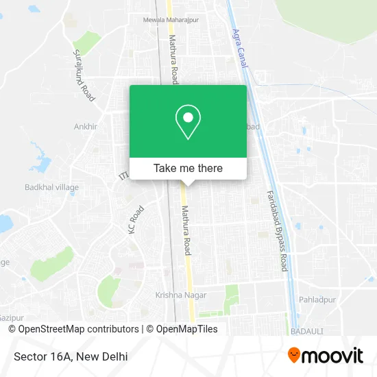 Sector 16A map