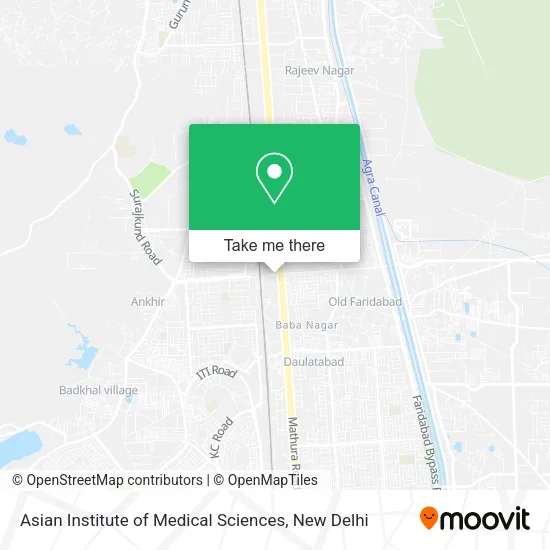 Asian Institute of Medical Sciences map