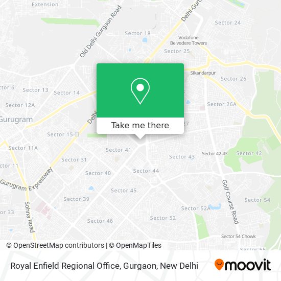 Royal Enfield Regional Office, Gurgaon map