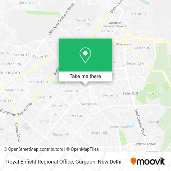 Royal Enfield Regional Office, Gurgaon map