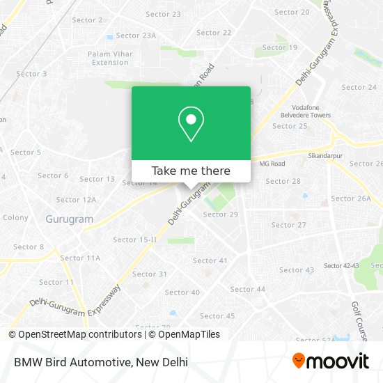 BMW Bird Automotive map