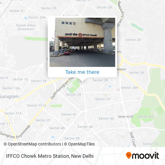 IFFCO Chowk Metro Station map