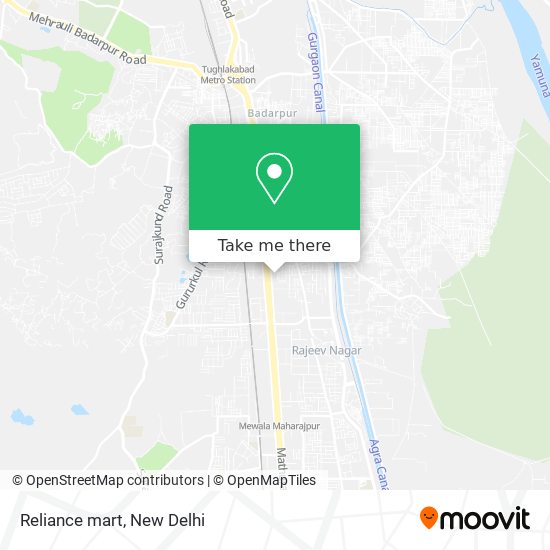 Reliance mart map