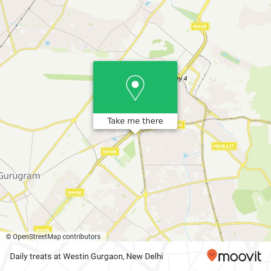 Daily treats at Westin Gurgaon map