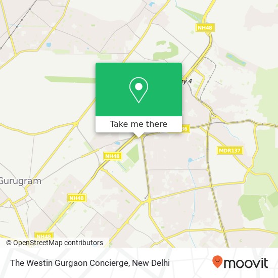 The Westin Gurgaon Concierge map