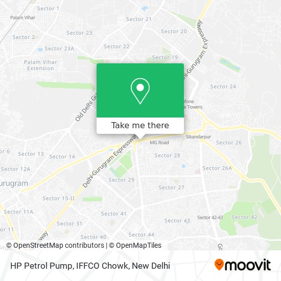 HP Petrol Pump, IFFCO Chowk map