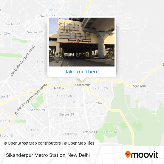Sikanderpur Metro Station map