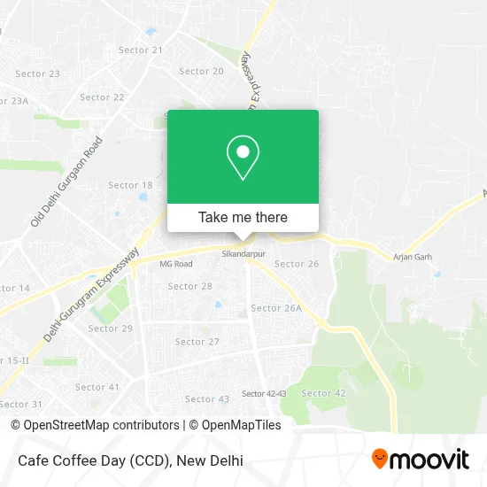 Cafe Coffee Day (CCD) map