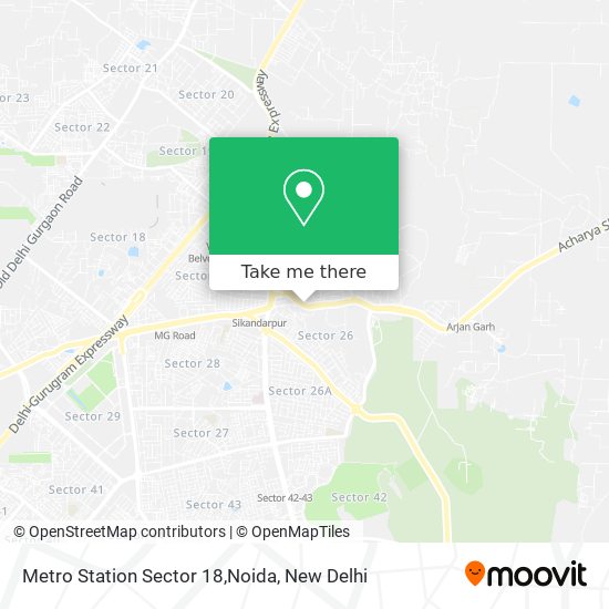 Metro Station Sector 18,Noida map