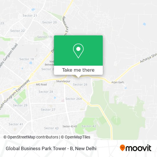 Global Business Park Tower - B map