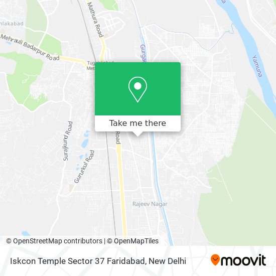 Iskcon Temple Sector 37 Faridabad map