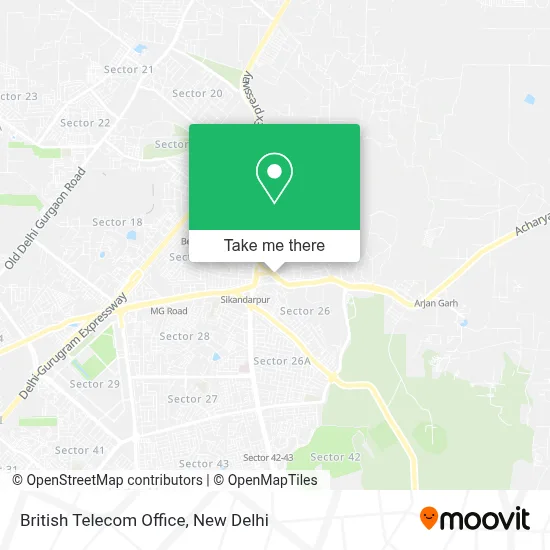 British Telecom office map