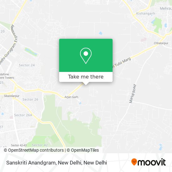 Sanskriti Anandgram, New Delhi map