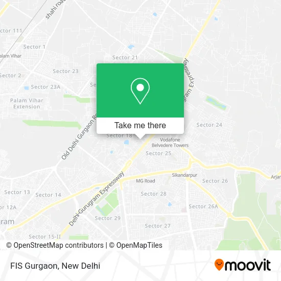 FIS Gurgaon map