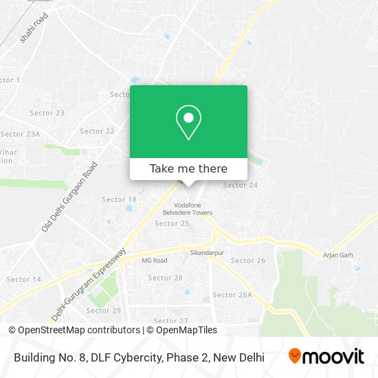 Building No. 8, DLF Cybercity, Phase 2 map