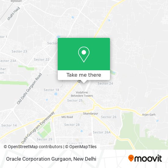 Oracle Corporation Gurgaon map