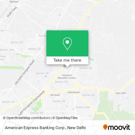 American Express Banking Corp. map