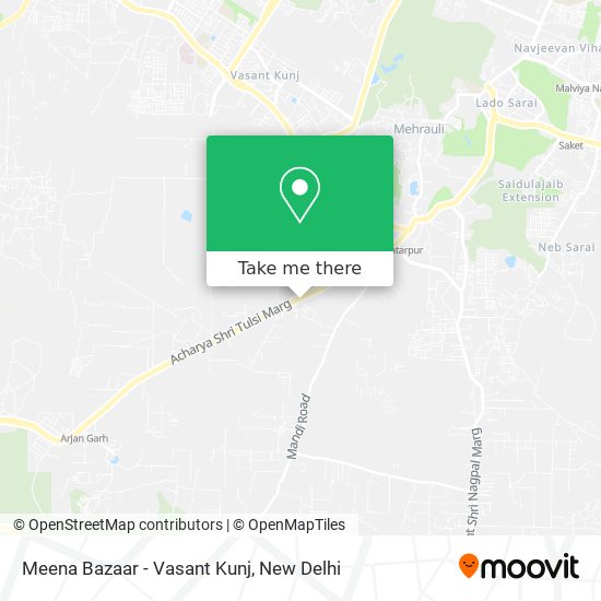 Meena Bazaar - Vasant Kunj map