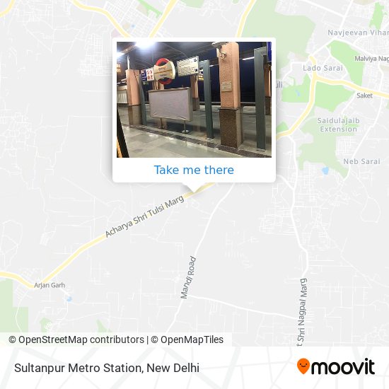 Sultanpur Metro Station map