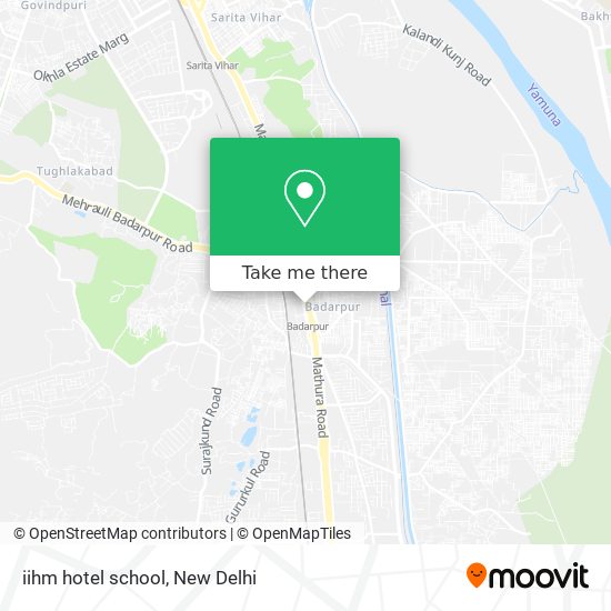 iihm hotel school map