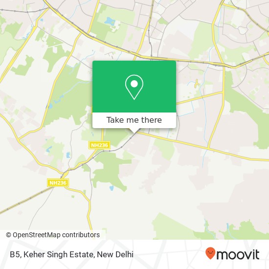 B5, Keher Singh Estate map