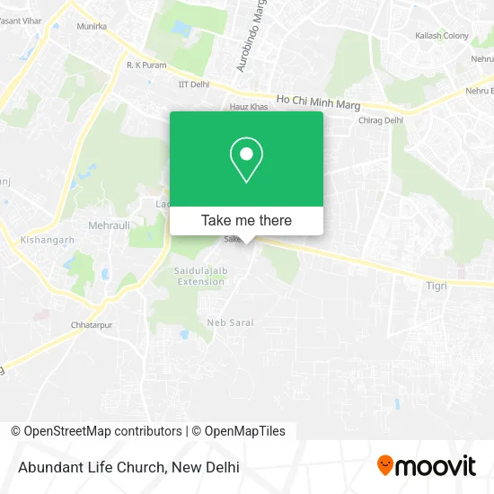 Abundant Life Church map