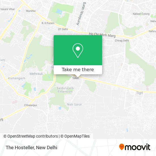 The Hosteller map