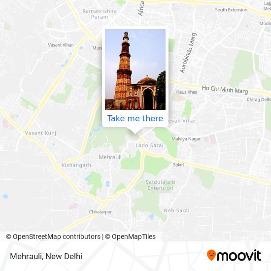 Mehrauli map