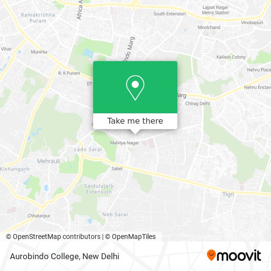 Aurobindo College map