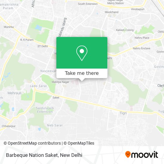 Barbeque Nation Saket map