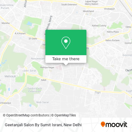 Geetanjali Salon By Sumit Israni map