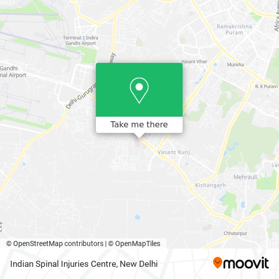 Indian Spinal Injuries Centre map